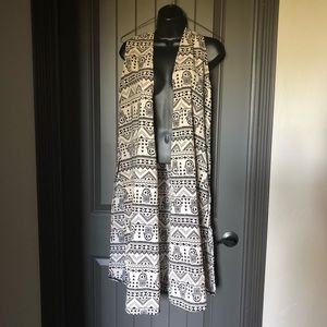 LuLaRoe Long Sleeveless Cardigan Duster Cover up